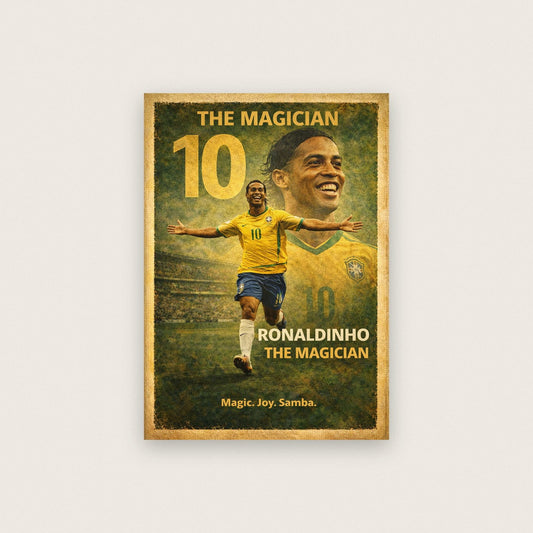 Ronaldinho The Magician Football Art Print