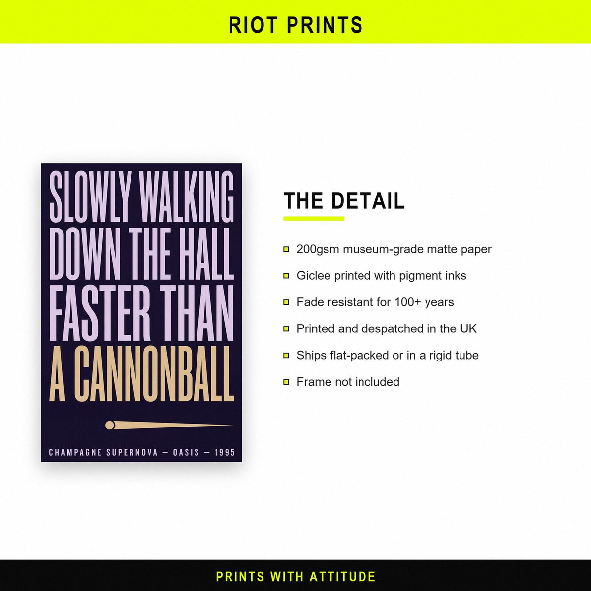 Champagne Supernova Print paper and printing specification