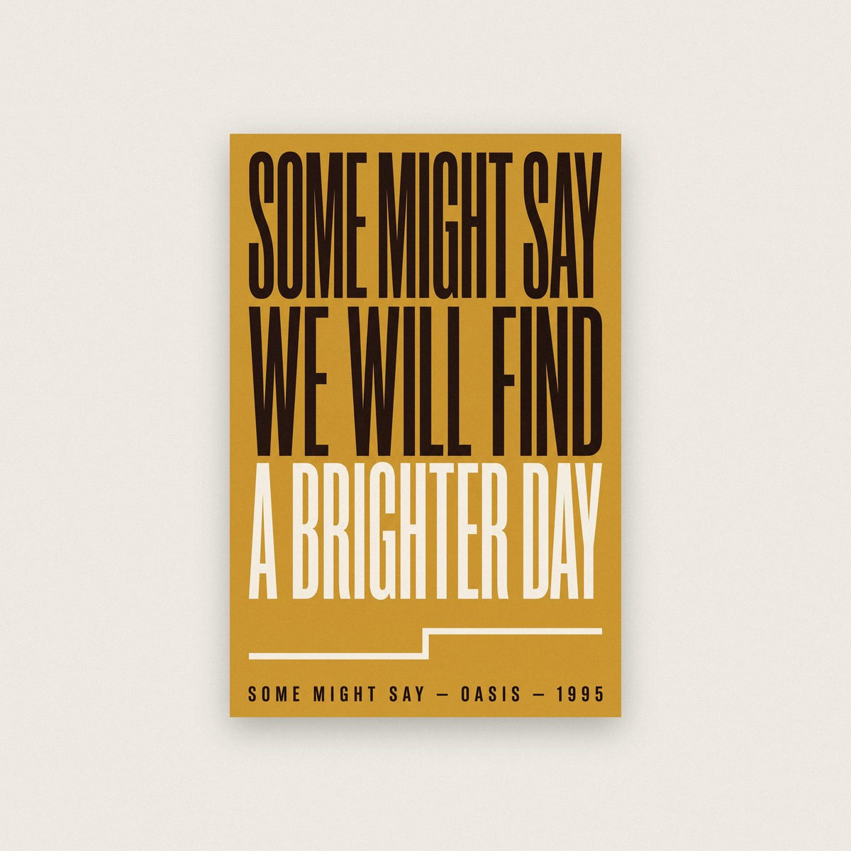 Some Might Say Lyrics Print
