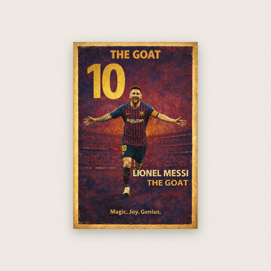 Lionel Messi Football Legends Poster