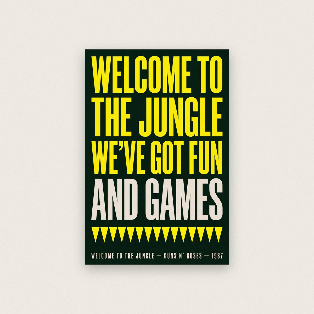 Welcome to the Jungle Print
