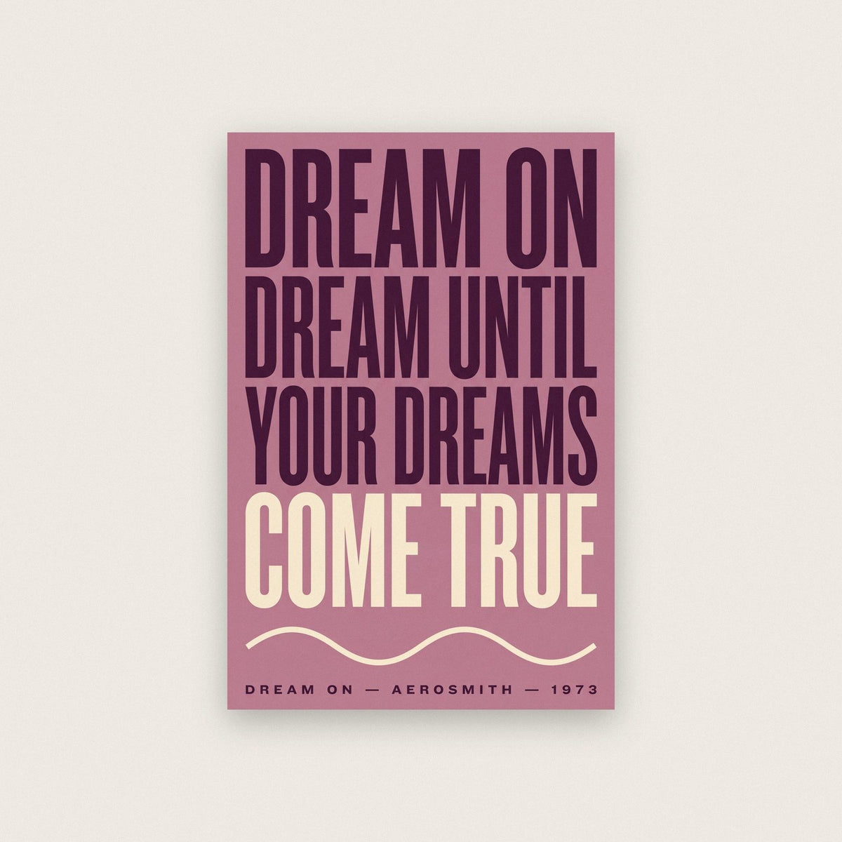 Dream On Lyrics Print