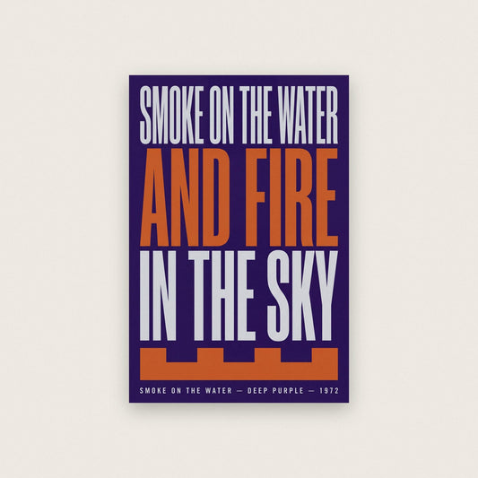 Smoke on the Water Print