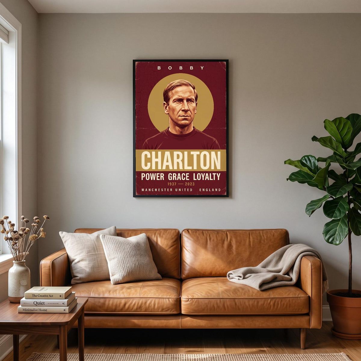 Bobby Charlton Power Grace Loyalty Football Art Print