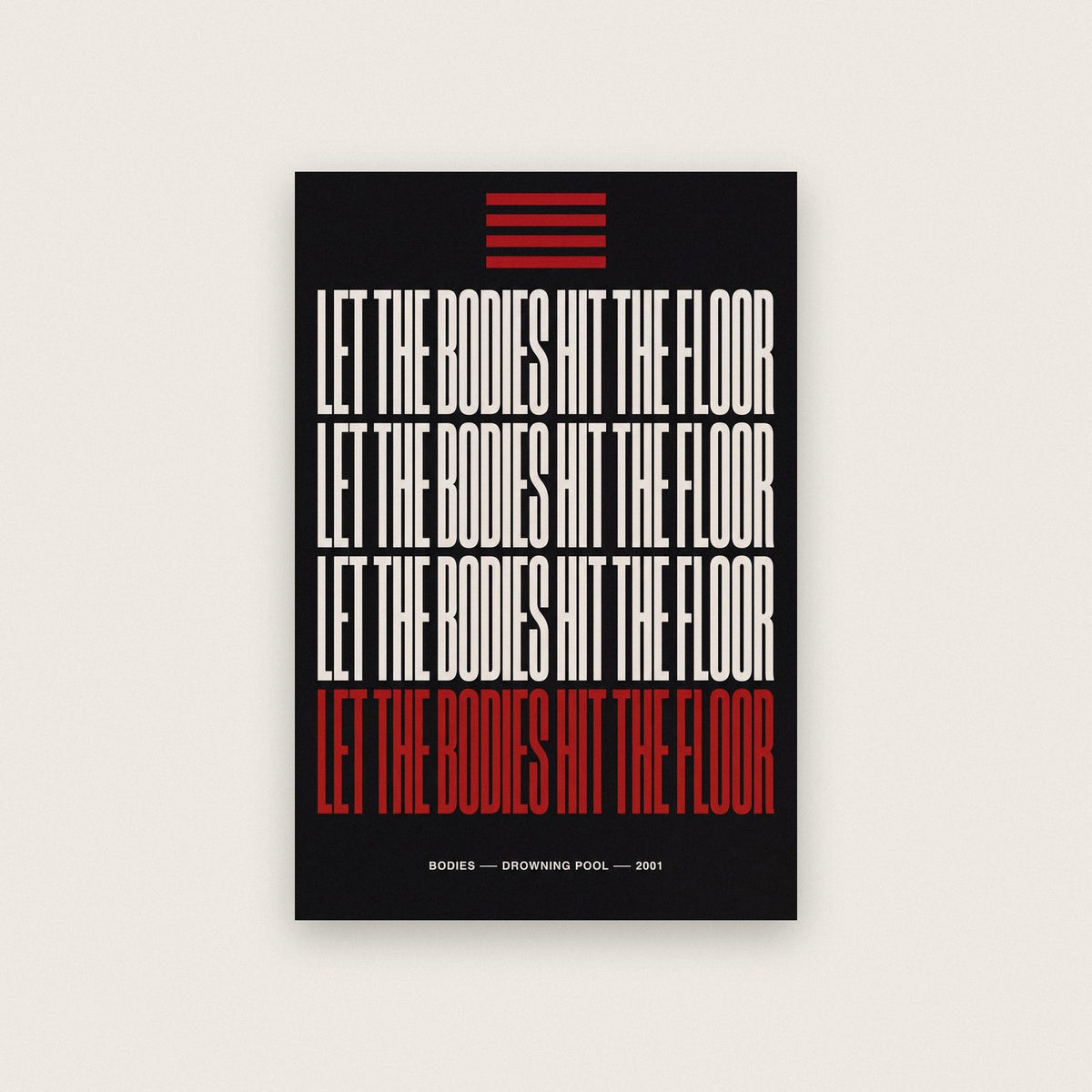 Bodies Lyrics Print