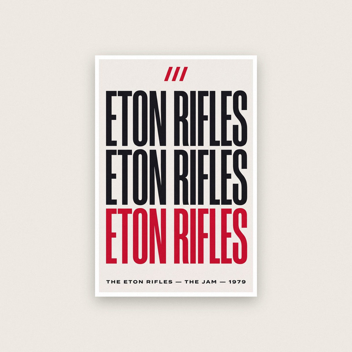 The Eton Rifles Lyrics Print