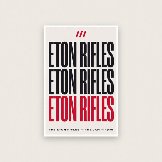 The Eton Rifles Lyrics Print