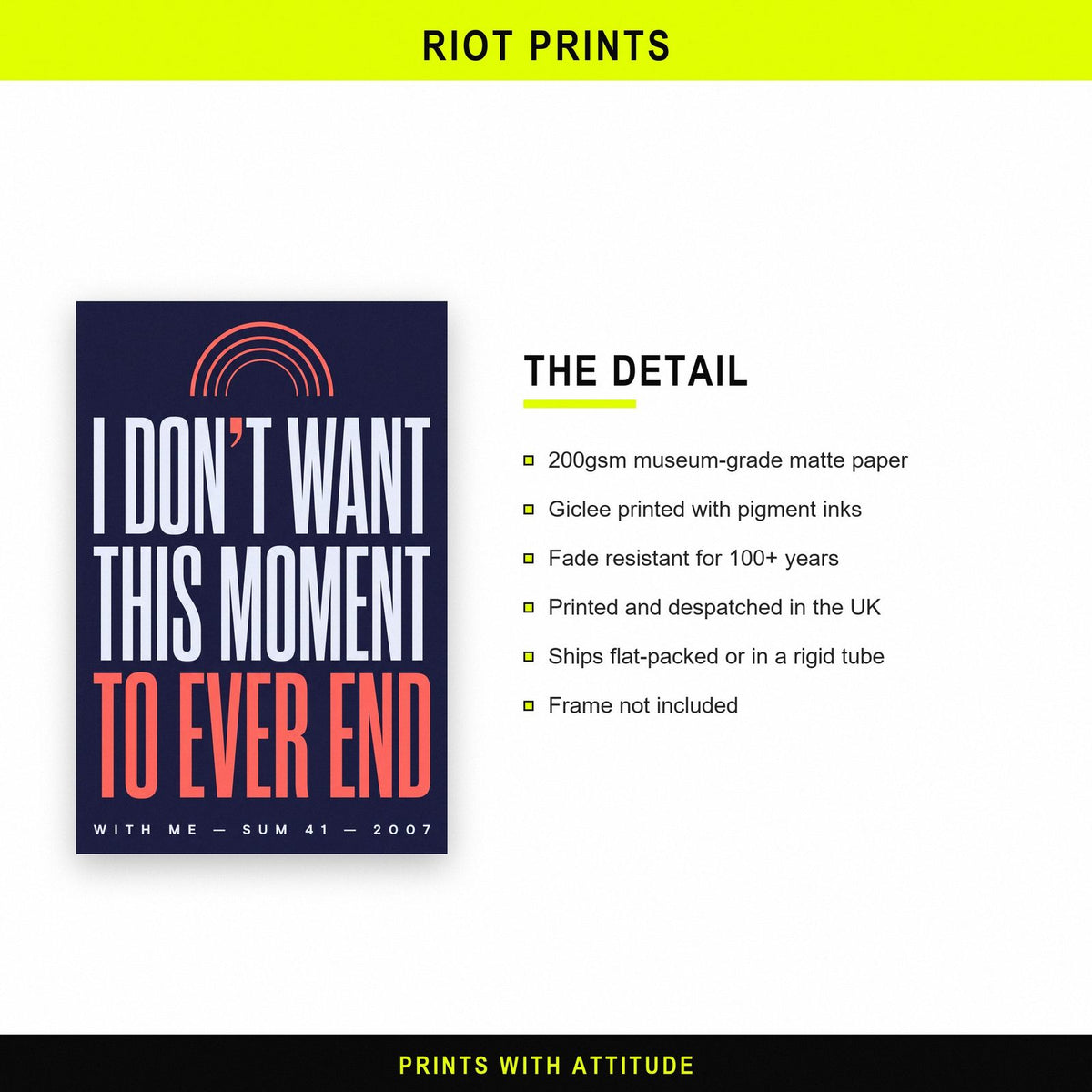 With Me Lyrics Print paper and printing specification
