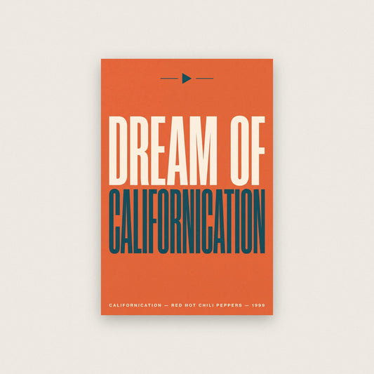 Californication Lyrics Print
