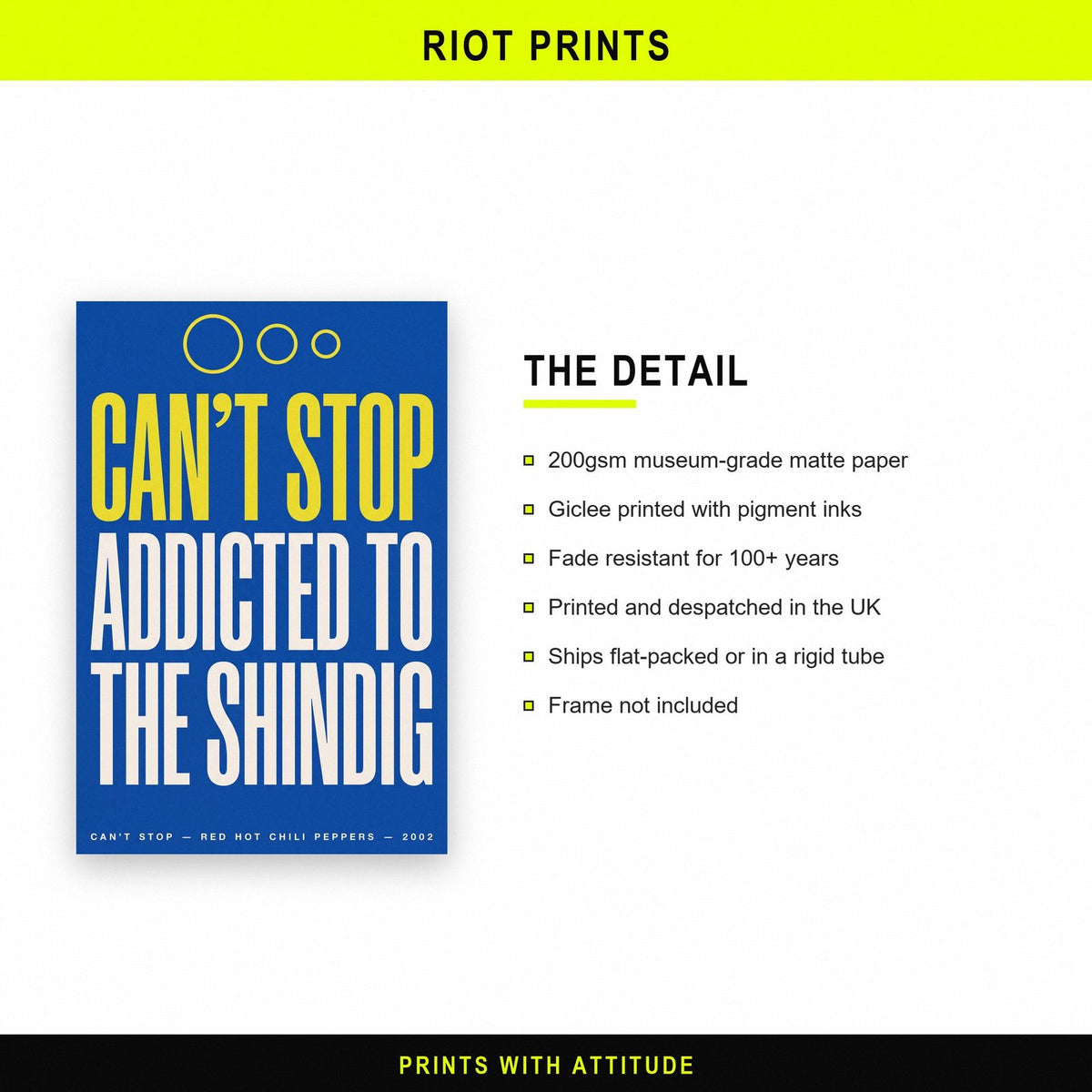 Cant Stop Lyrics Print paper and printing specification