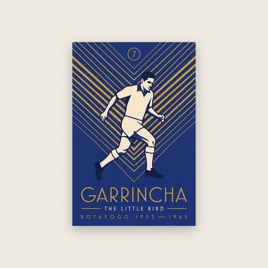 Garrincha Art Deco Print