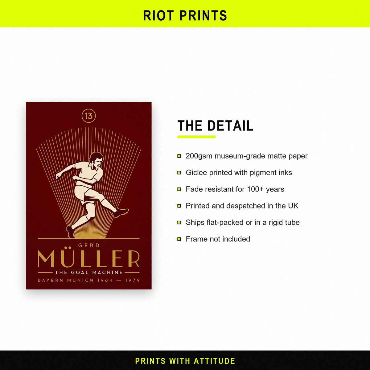 Gerd Muller Art Deco Print paper and printing specification