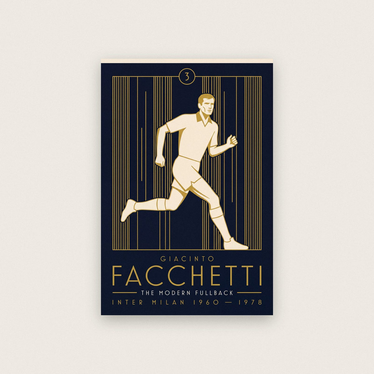 Giacinto Facchetti Art Deco Print