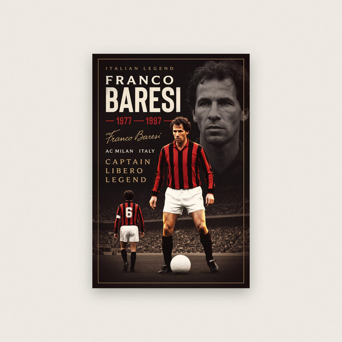 Franco Baresi Cinematic Print