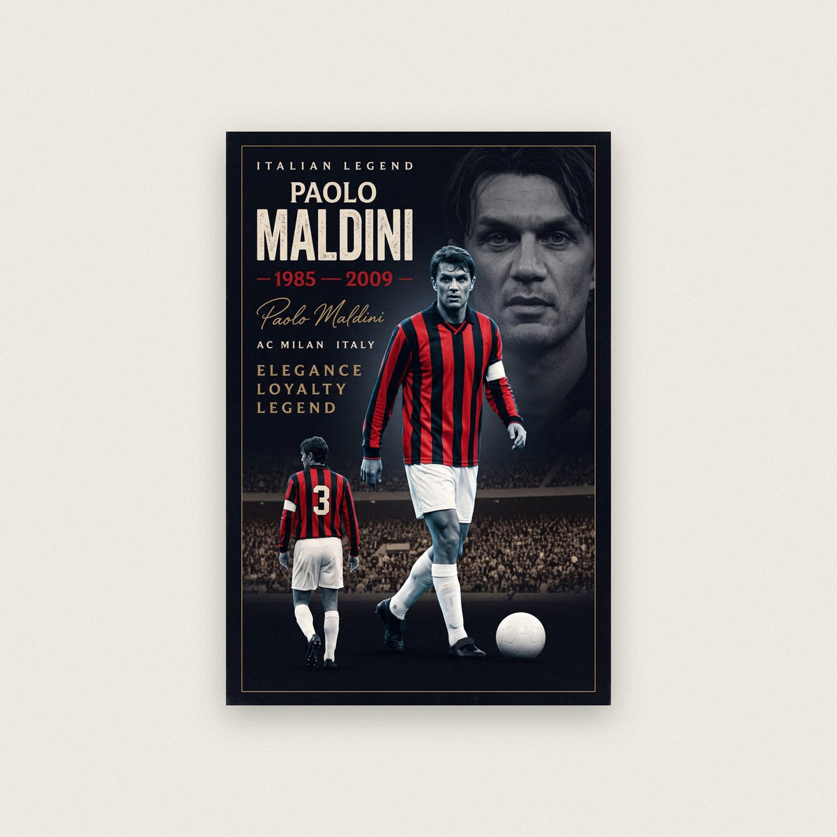 Paolo Maldini Cinematic Print