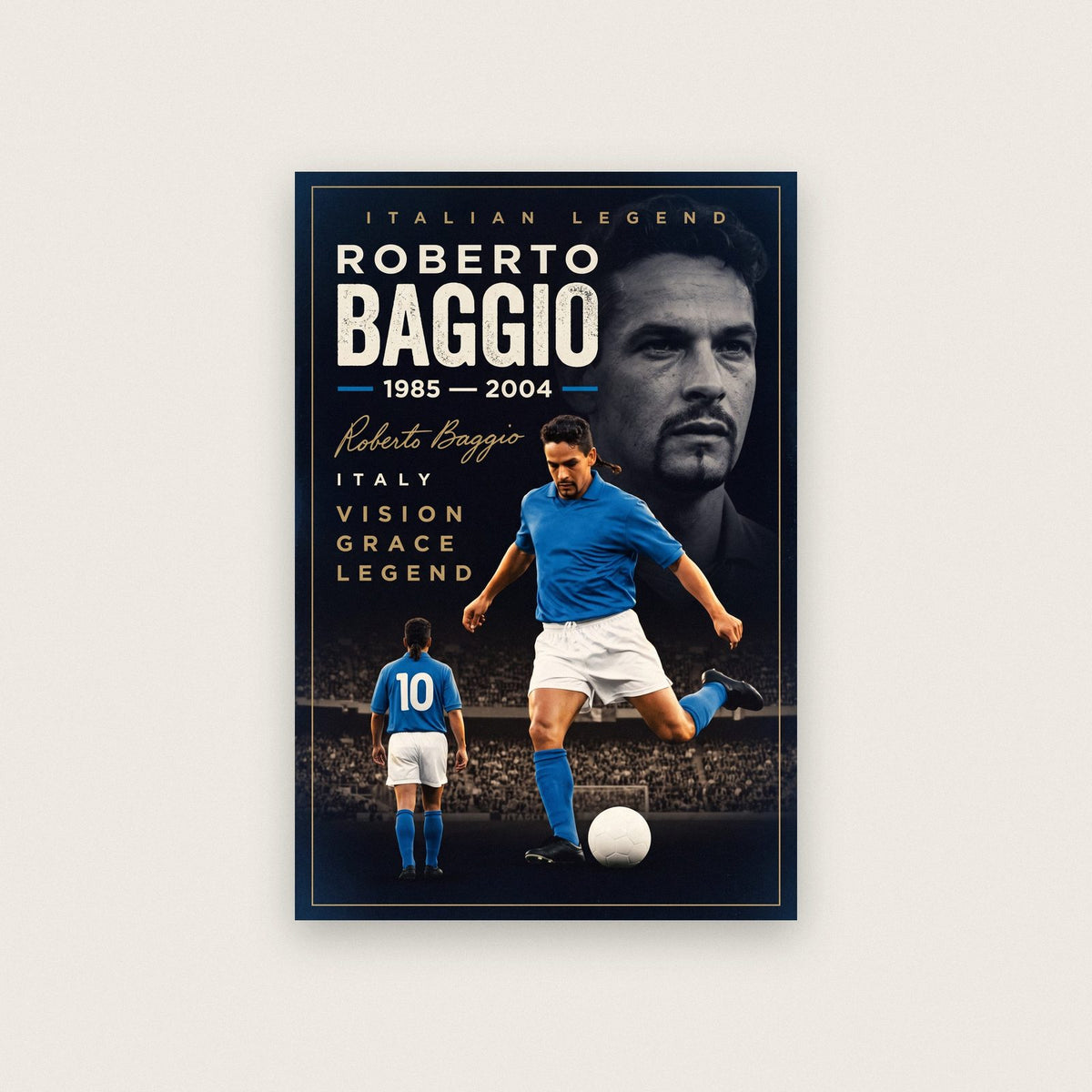 Roberto Baggio Cinematic Print