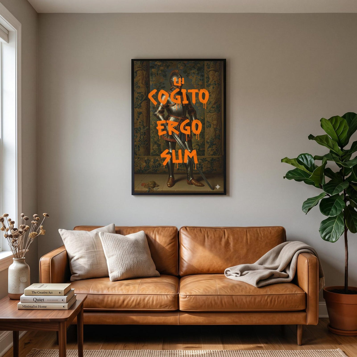 Cogito Ergo Sum Philosophy Art Print
