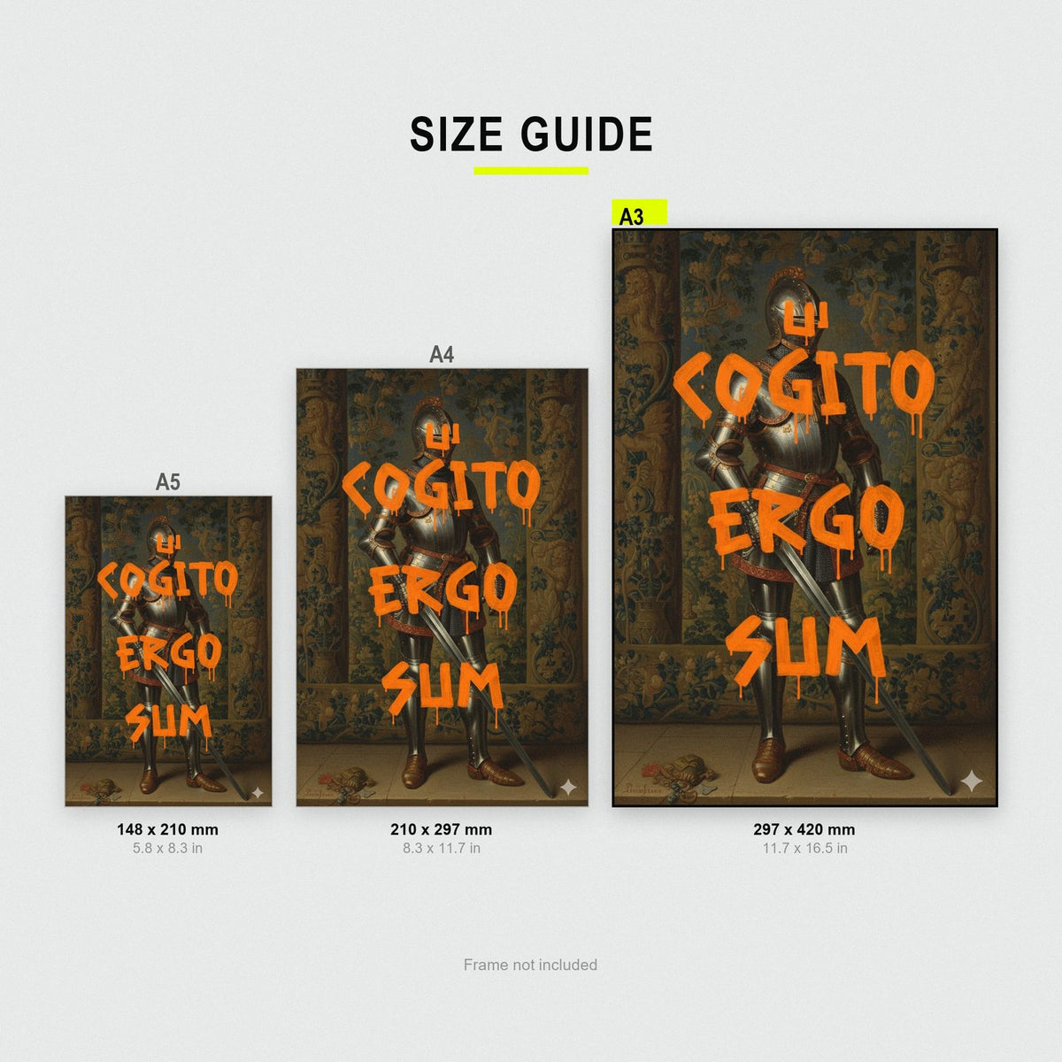 Cogito Ergo Sum Philosophy Art Print