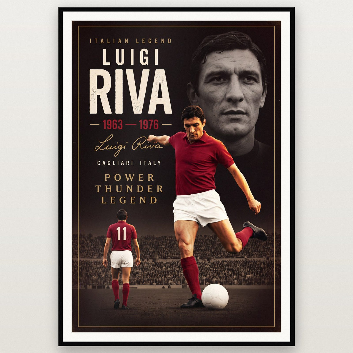 Luigi Riva Cinematic Print shown in a black frame