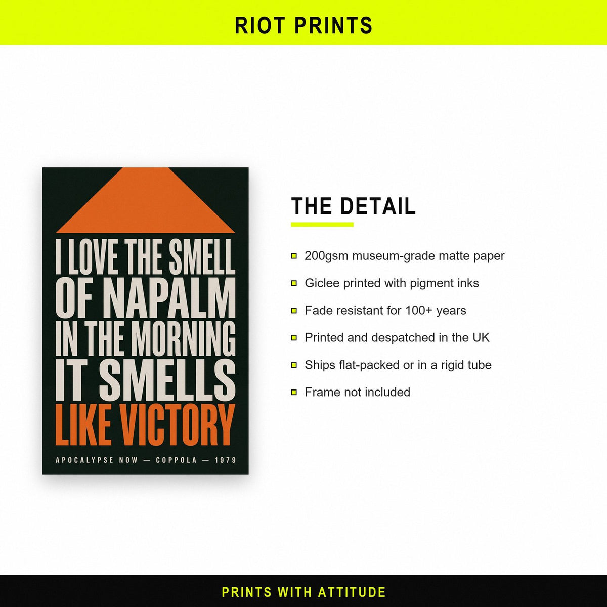 Apocalypse Now Print paper and printing specification