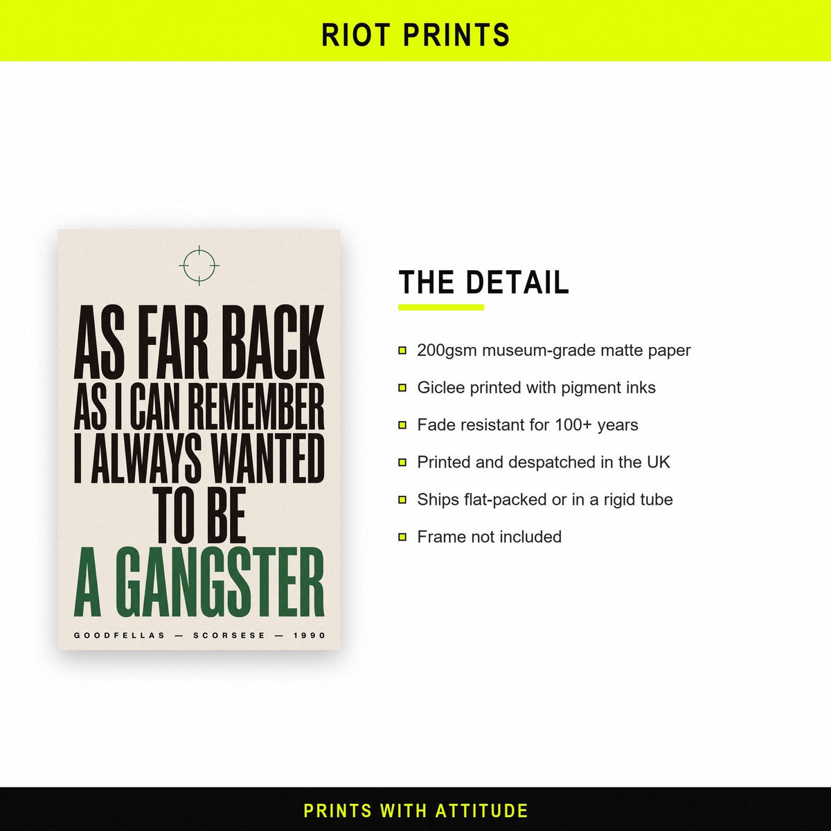 Goodfellas Print paper and printing specification