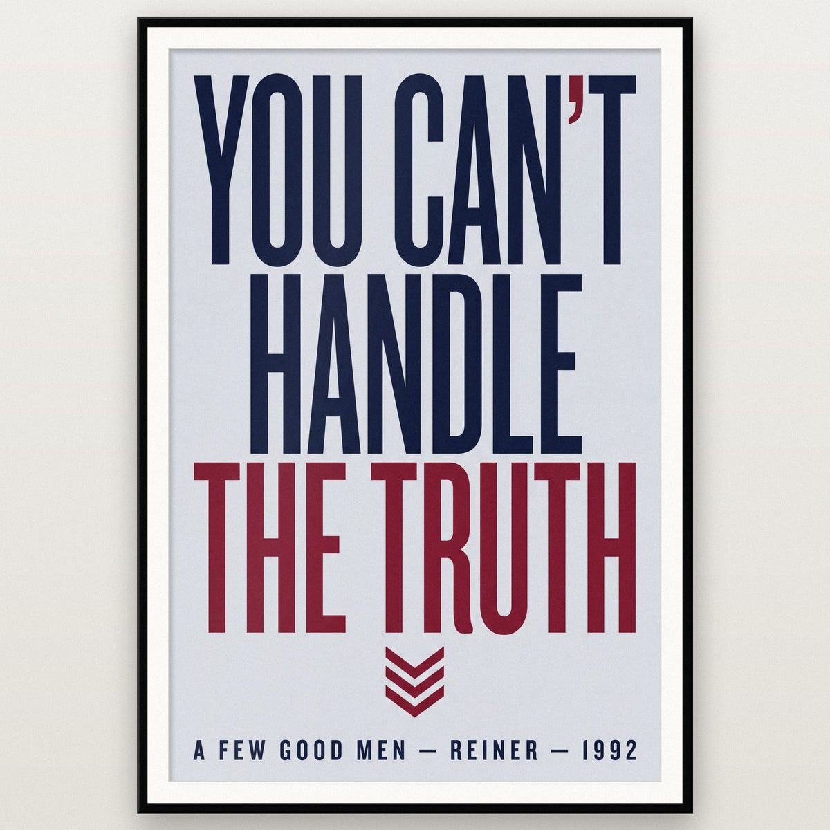 A Few Good Men Print shown in a black frame