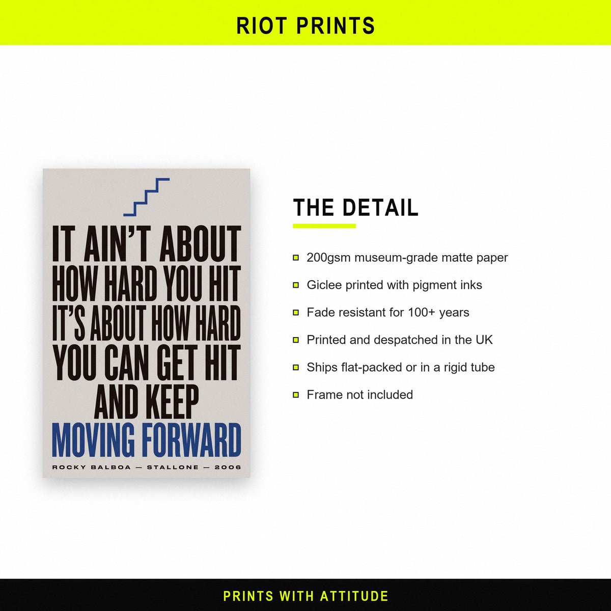 Rocky Balboa Print paper and printing specification