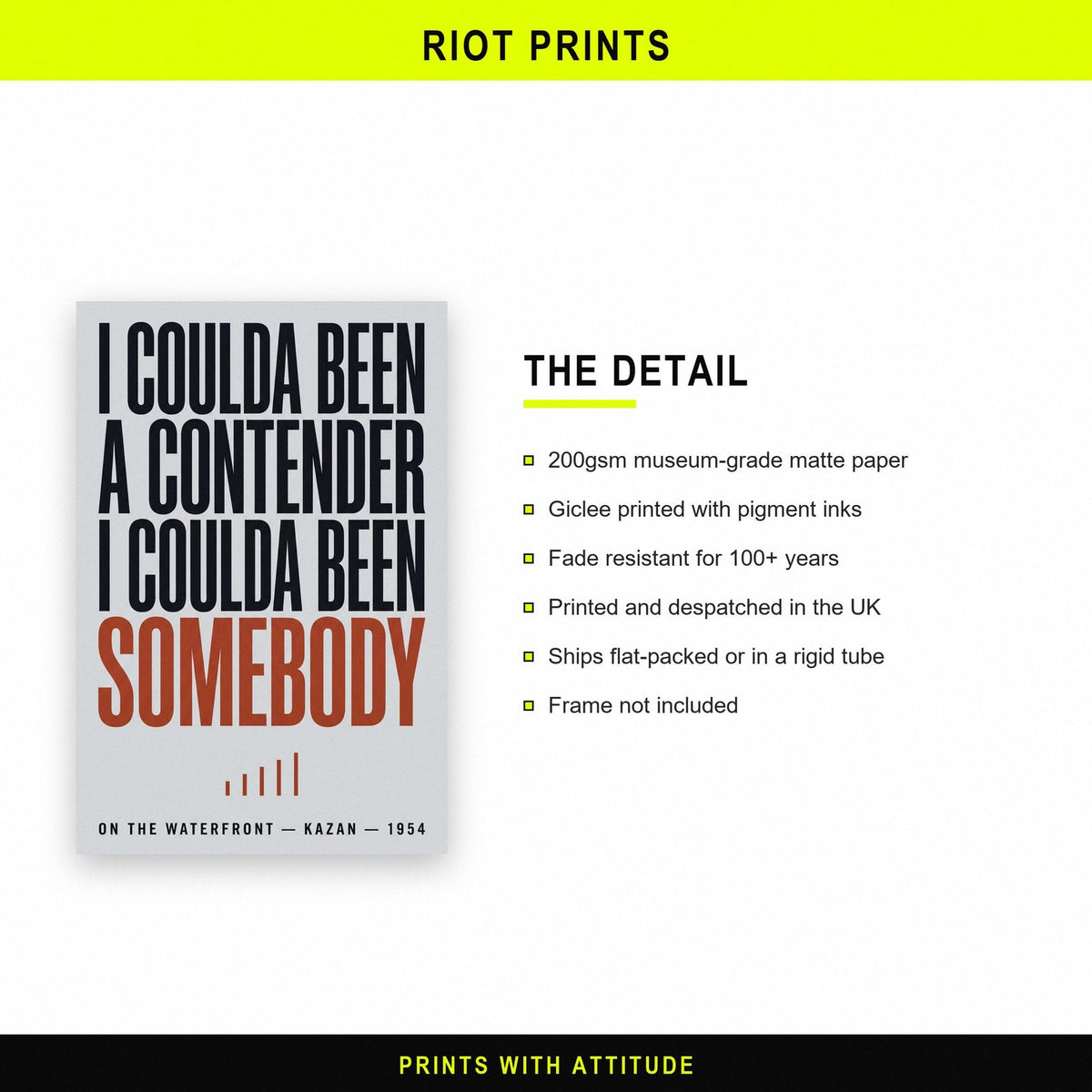 On The Waterfront Print paper and printing specification