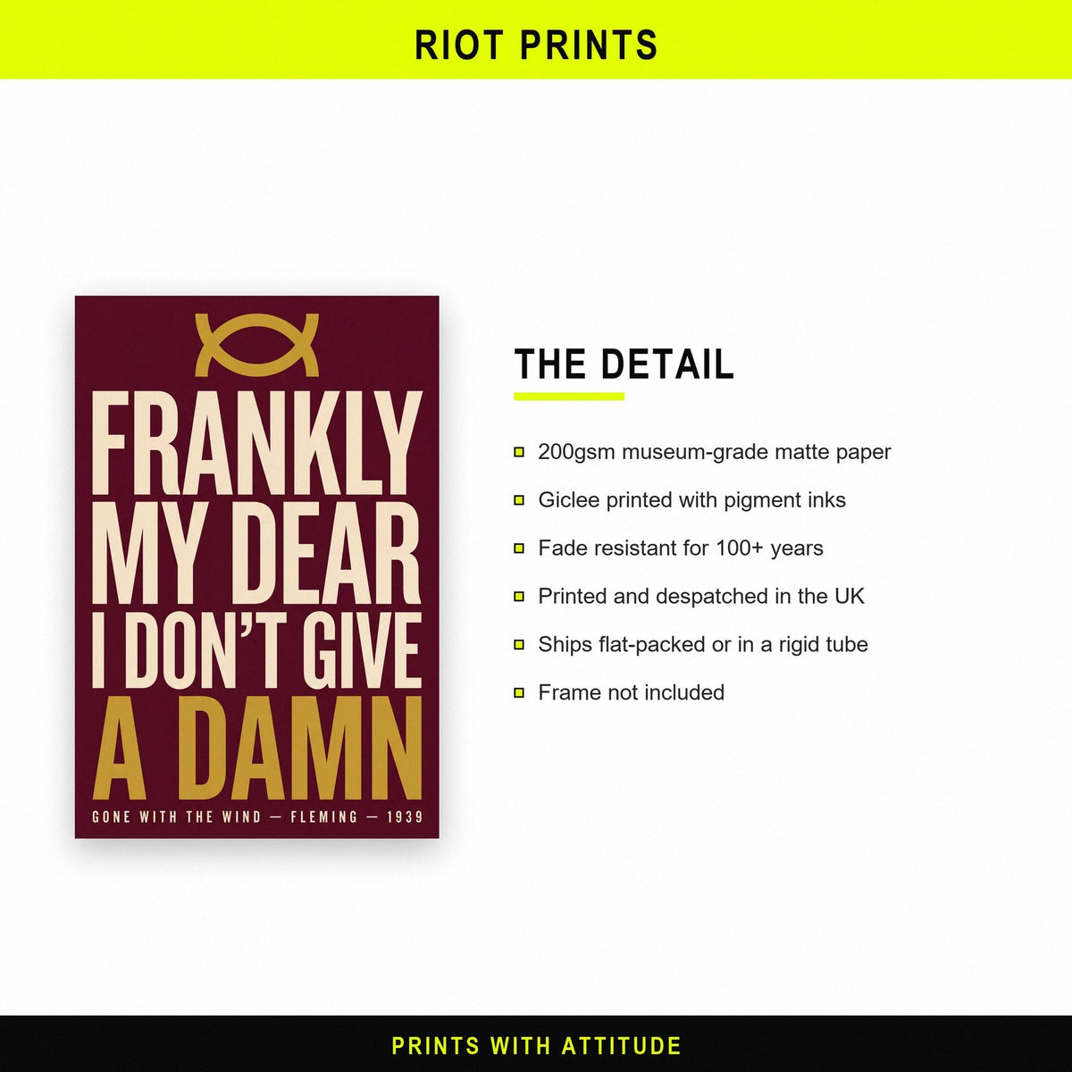 Gone With The Wind Print paper and printing specification