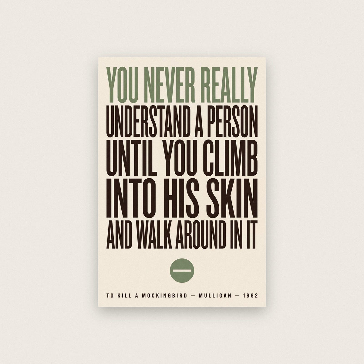 To Kill A Mockingbird Print