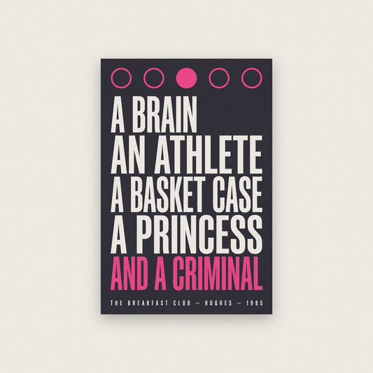 The Breakfast Club Print
