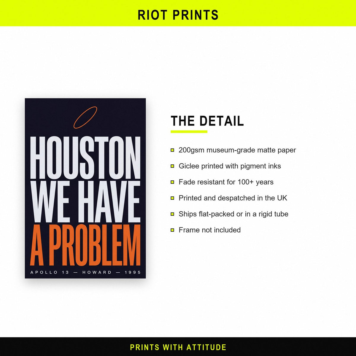 Apollo 13 Print paper and printing specification