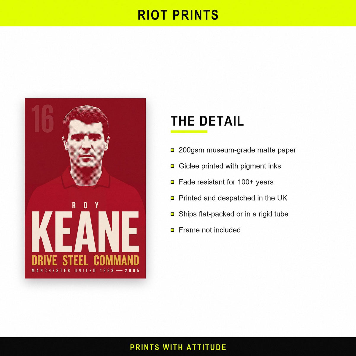 Roy Keane Print paper and printing specification