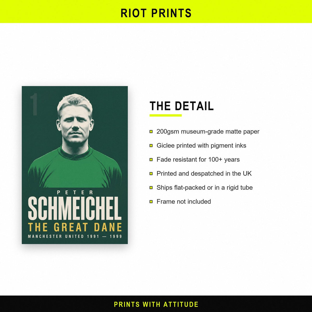 Peter Schmeichel Print paper and printing specification
