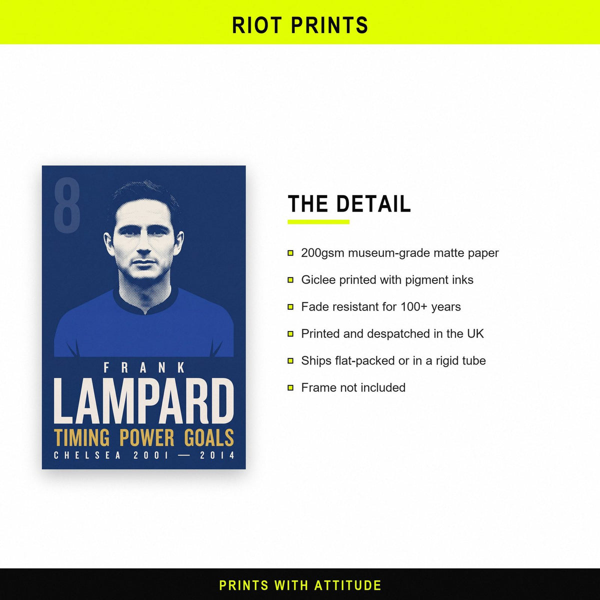 Frank Lampard Print paper and printing specification