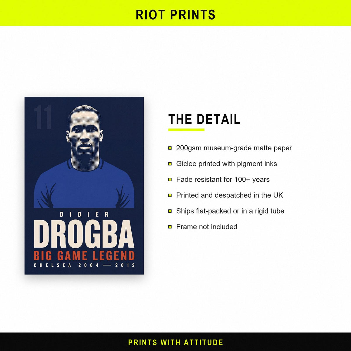 Didier Drogba Print paper and printing specification