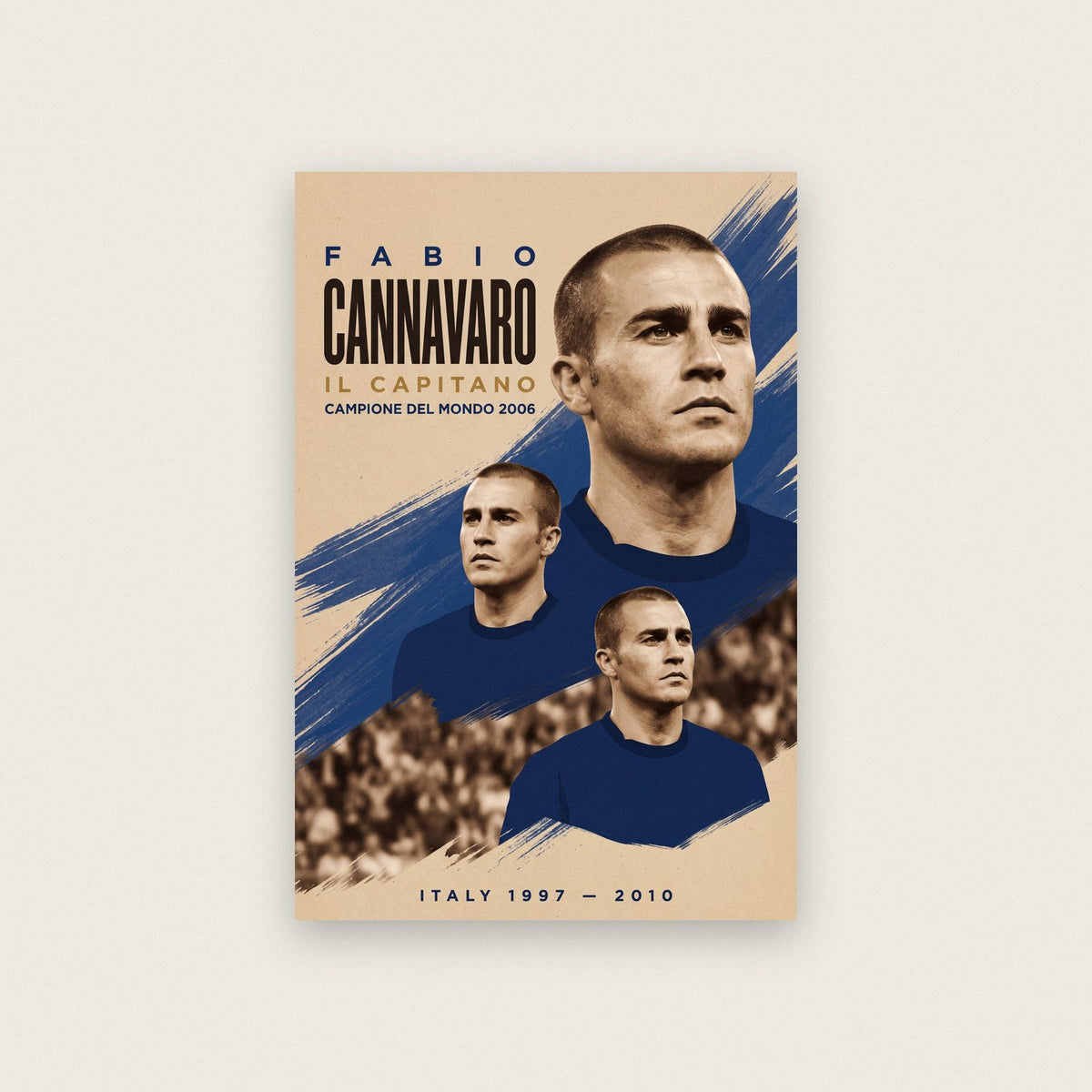 Fabio Cannavaro Il Capitano Italy Football Art Print