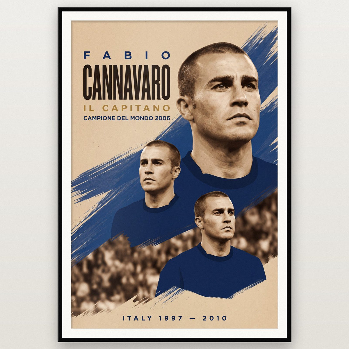Fabio Cannavaro Il Capitano Italy Football Art Print