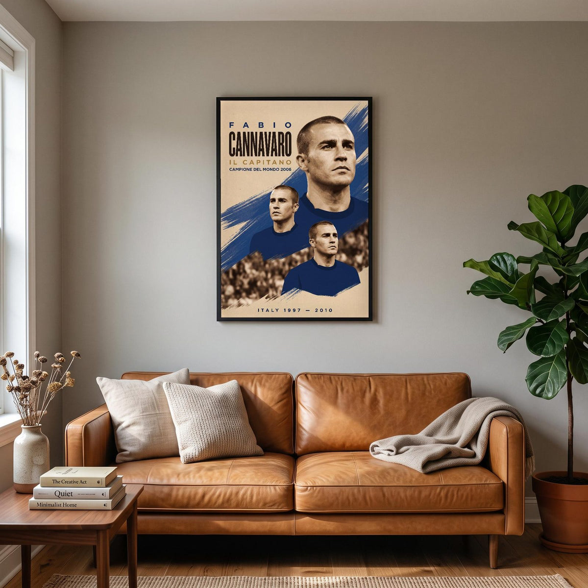 Fabio Cannavaro Il Capitano Italy Football Art Print
