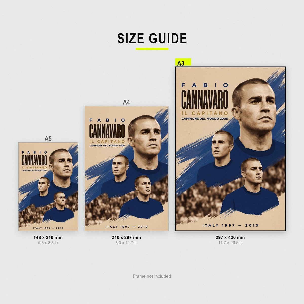Fabio Cannavaro Il Capitano Italy Football Art Print