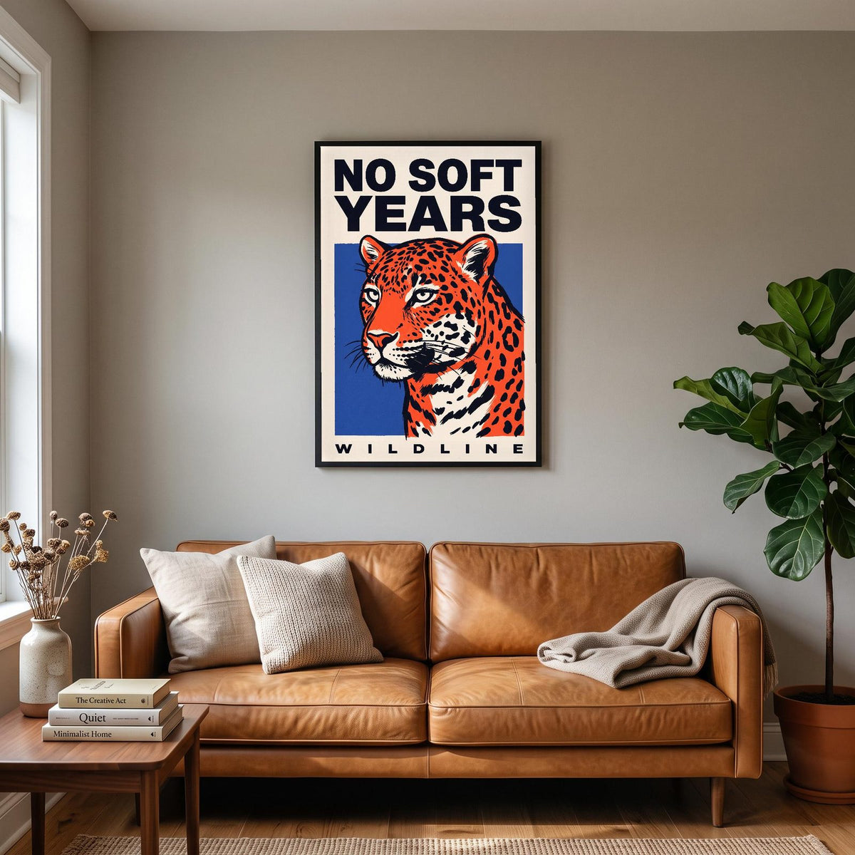 No Soft Years Leopard Art Print