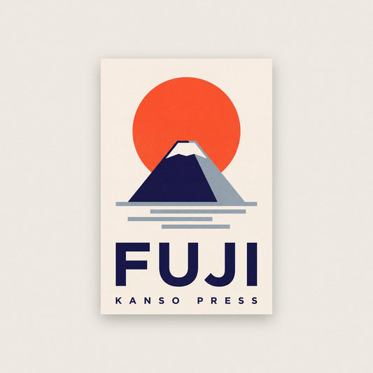Fuji Kanso Press Japanese Minimal Art Print