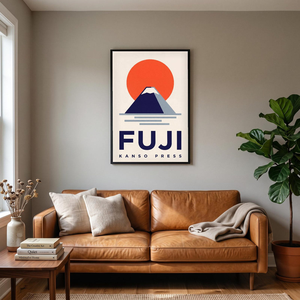 Fuji Kanso Press Japanese Minimal Art Print