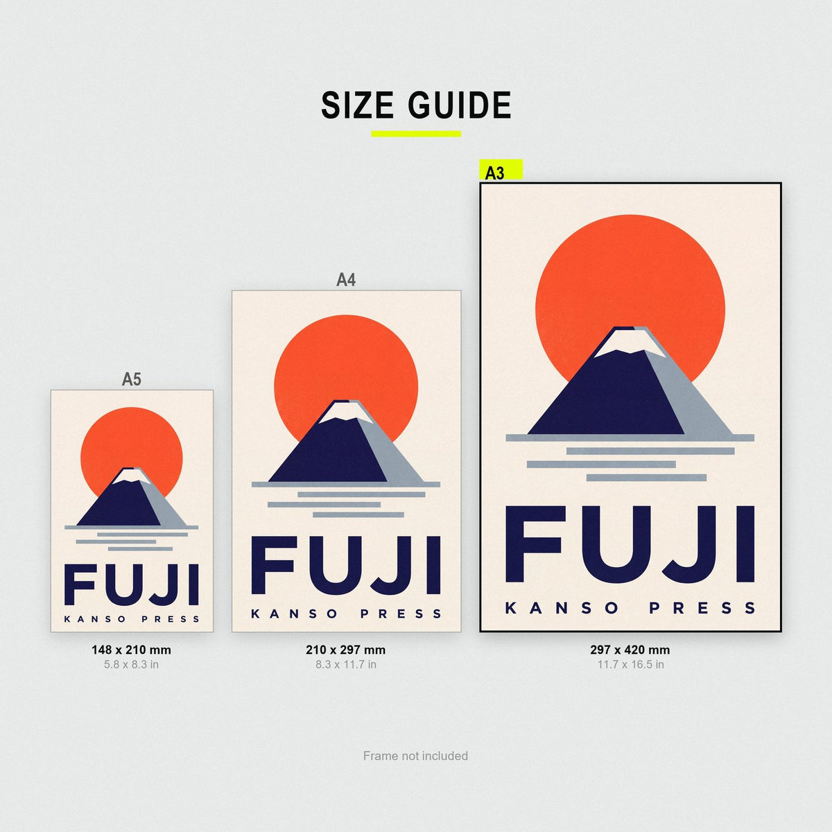 Fuji Kanso Press Japanese Minimal Art Print