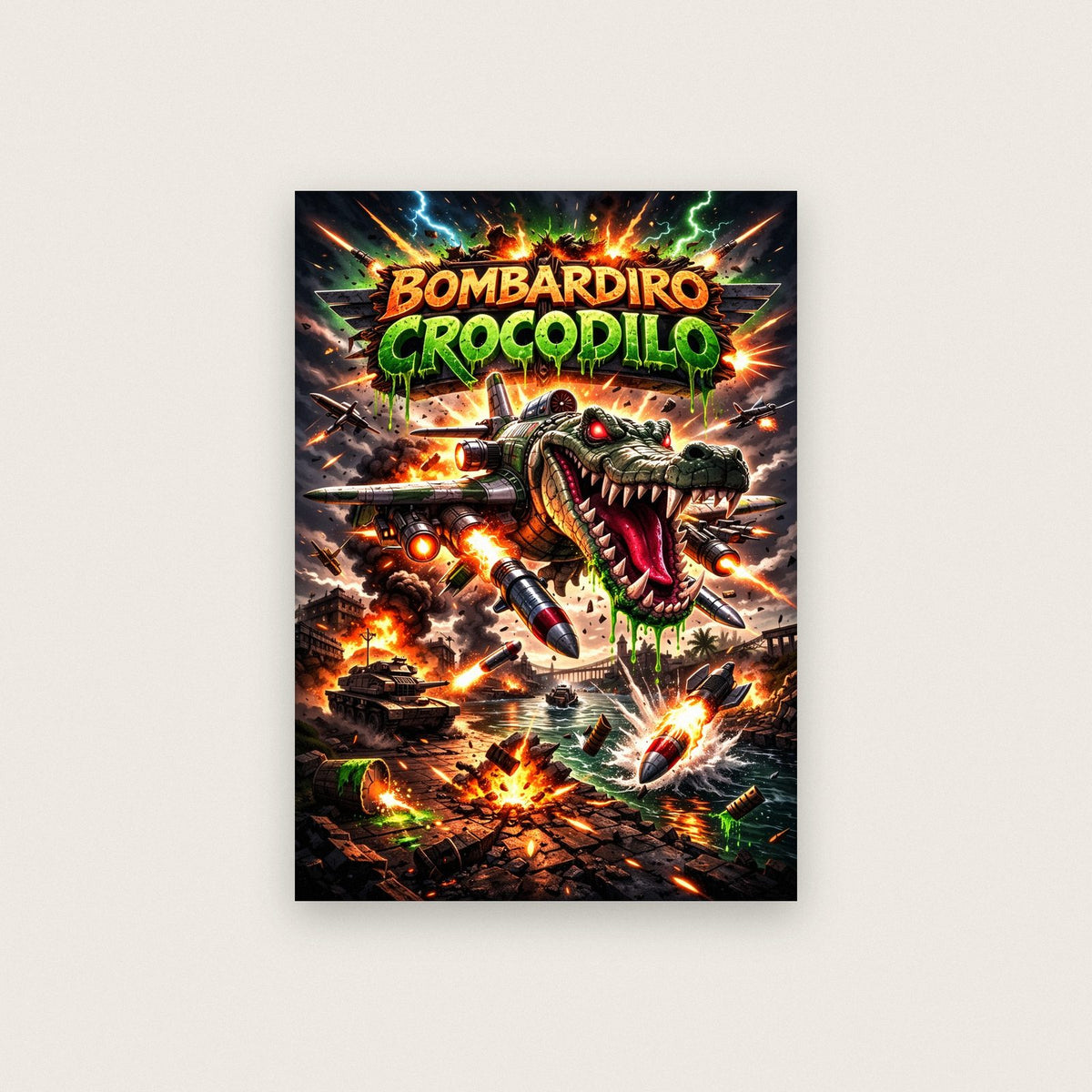 Bombardiro Crocodilo Poster