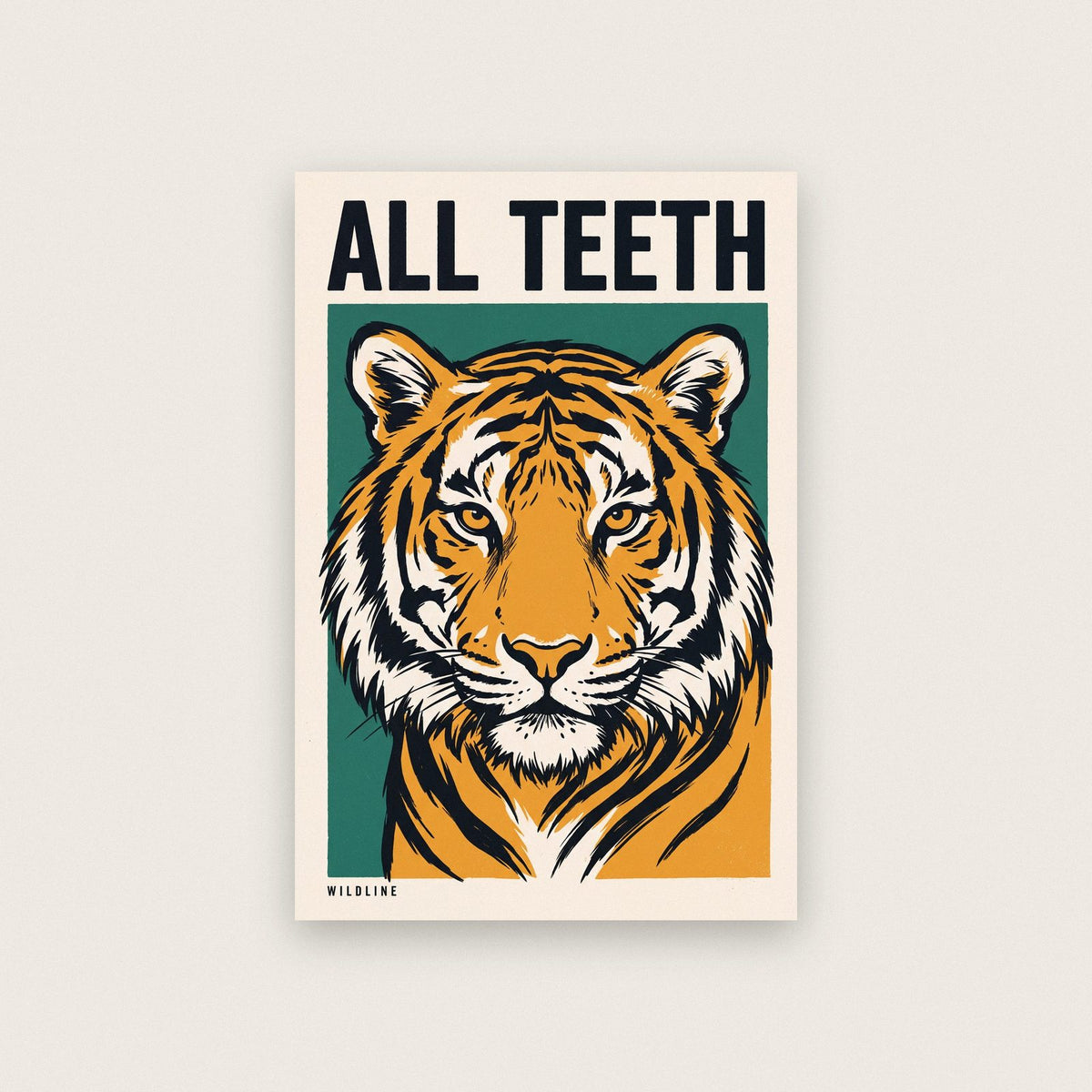 All Teeth Tiger Art Print