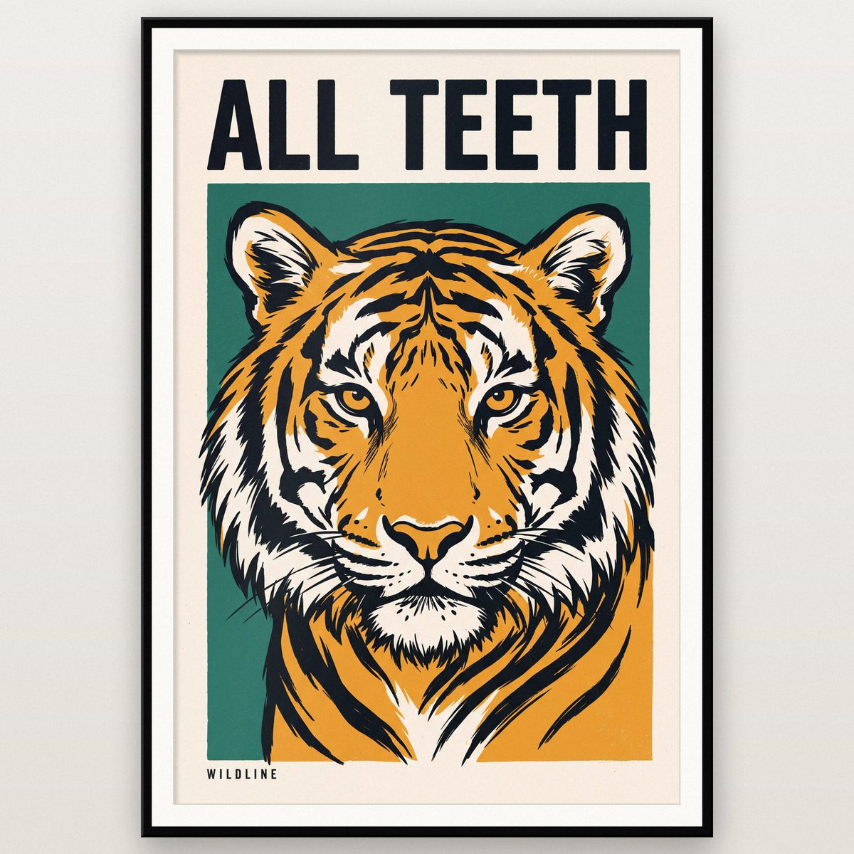 All Teeth Tiger Art Print