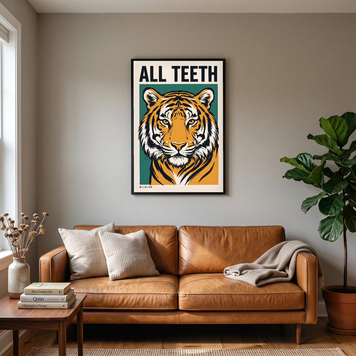 All Teeth Tiger Art Print