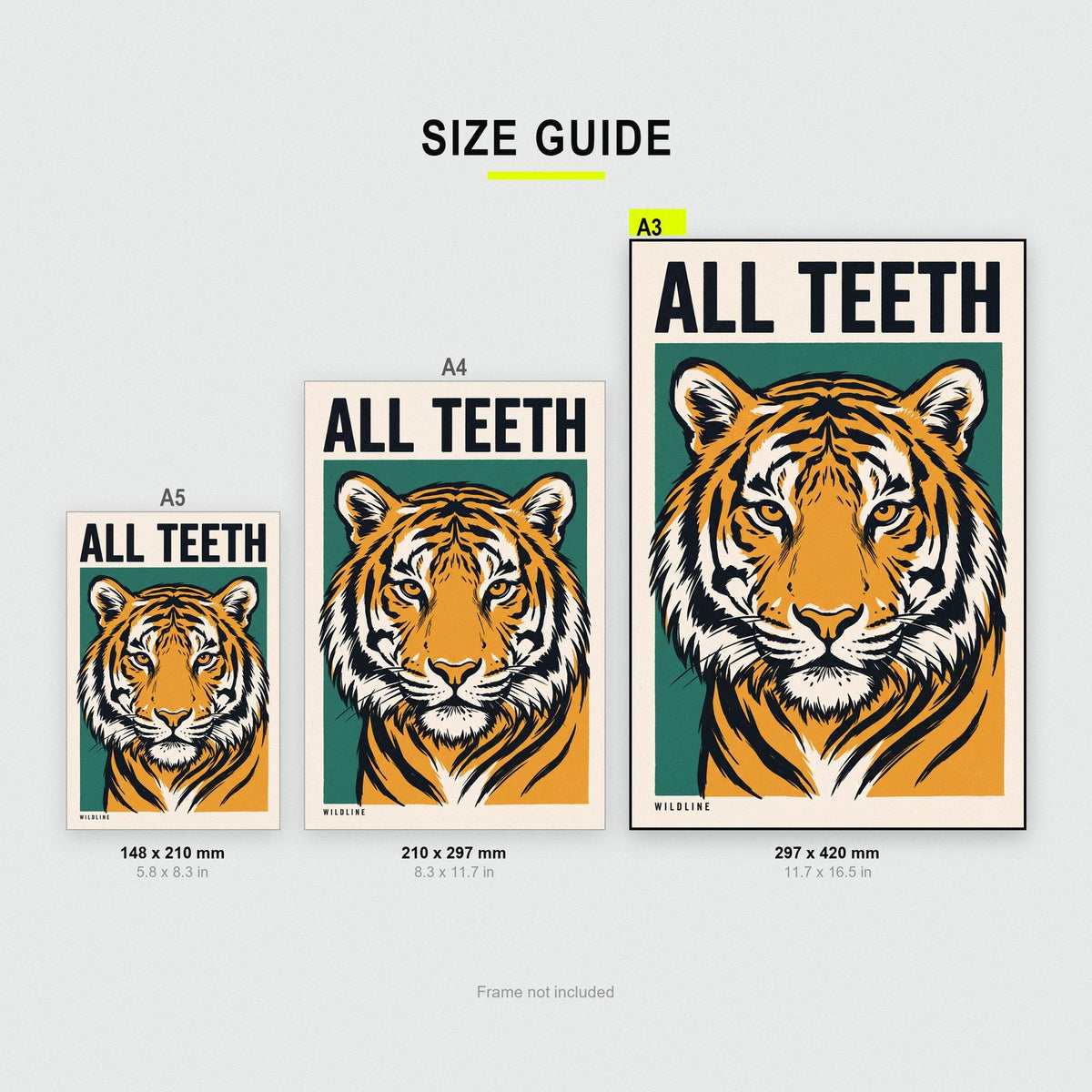 All Teeth Tiger Art Print