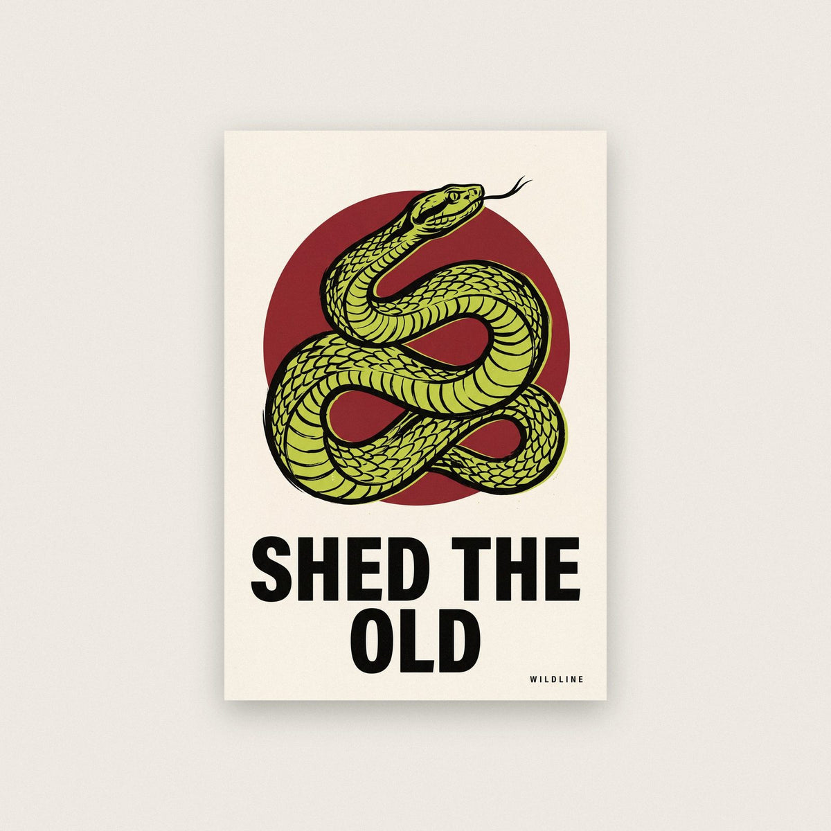 Shed The Old Snake Art Print